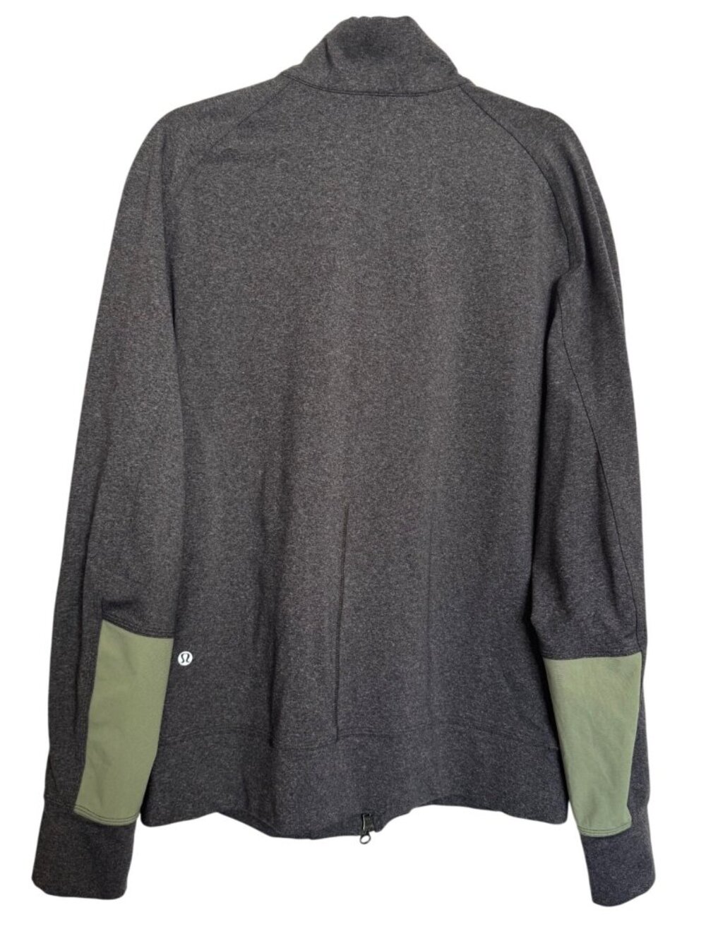 Lululemon Tactic Size Large Men's Full Zip Jacket Heathered Gray Green Pockets A - Picture 4 of 12